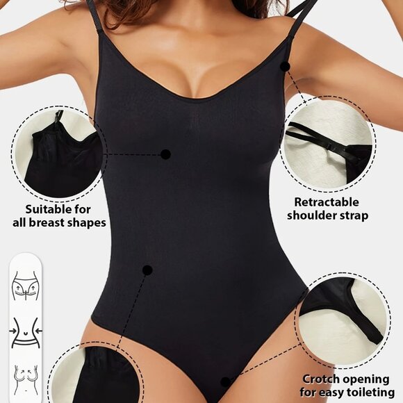 Black Thong Bodysuit Teddy XL - Picture 5 of 5